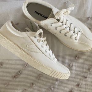 Tretorn white sneakers
